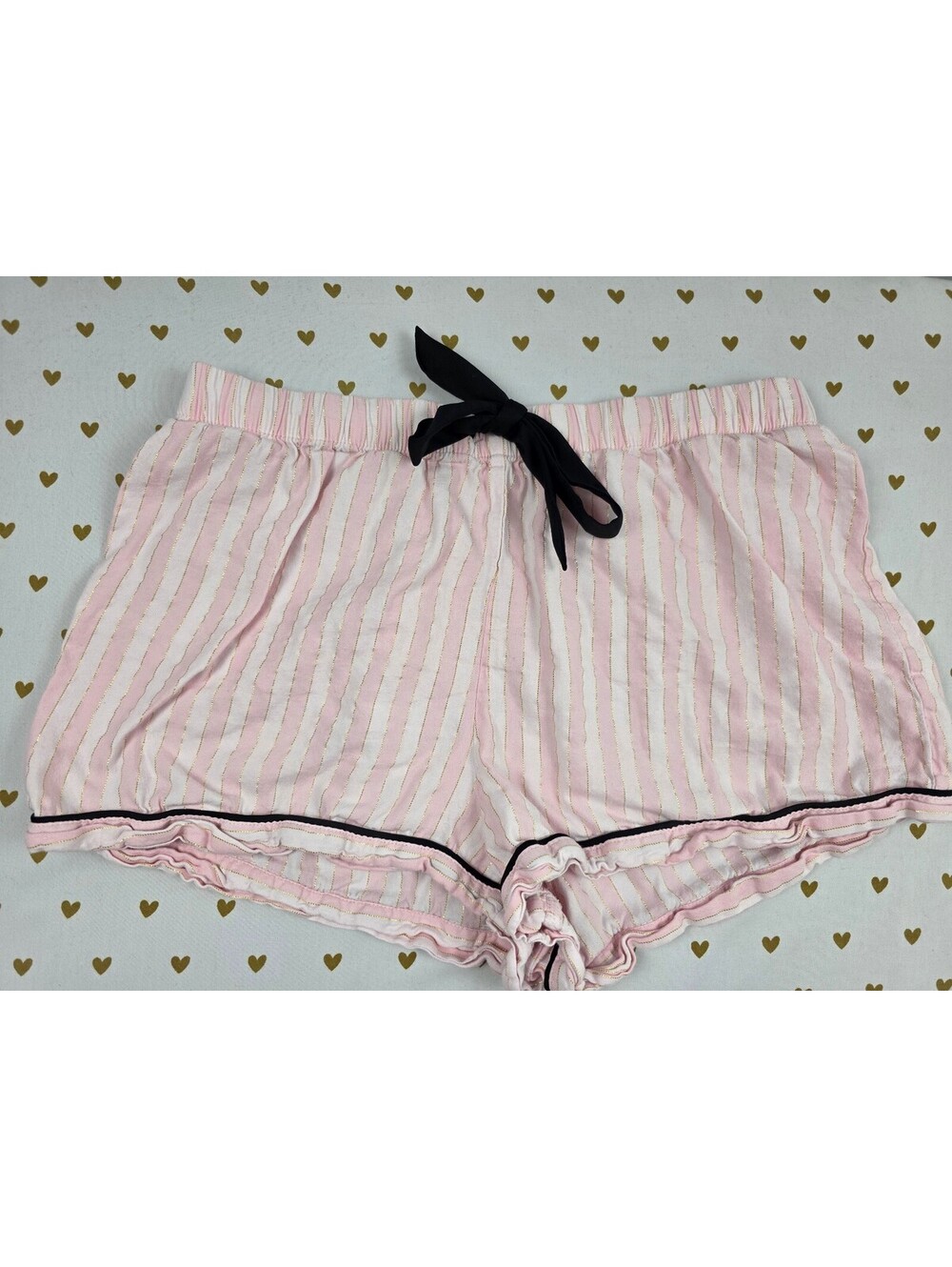 Victorias Secret PINK Striped Medium Sleep Shorts Boxers Pajama Bottoms
